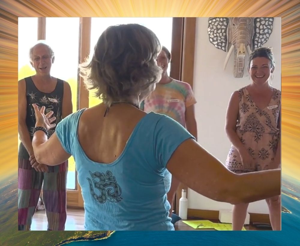 Julia Williamson teaching harmony and group singing at the Sing to Thrive Teacher Training in-person training day